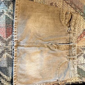 Mossimo supply mini skirt XL brown vintage denim